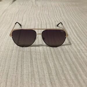 Quay Australia gold aviator sunglasses